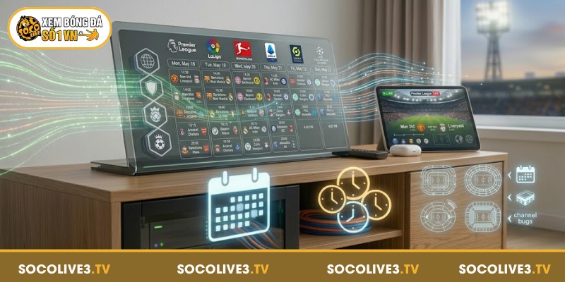 Trang chủ 206 Lịch thi đấu được Socolive update nhanh chóng mỗi ngày